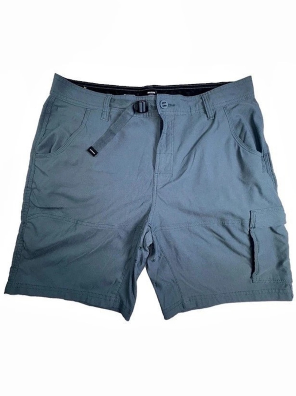 prAna Stretch Zion Shorts Mens 36 8” Inseam Blue Hiking Cargo Standard Fit